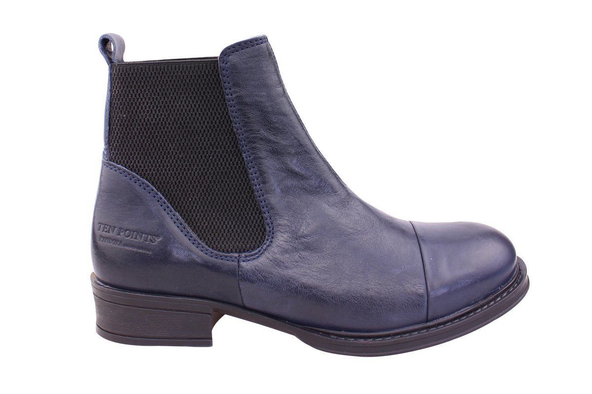 dark blue chelsea boots