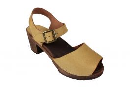 Alicia High Heel Open Sand Brown Base