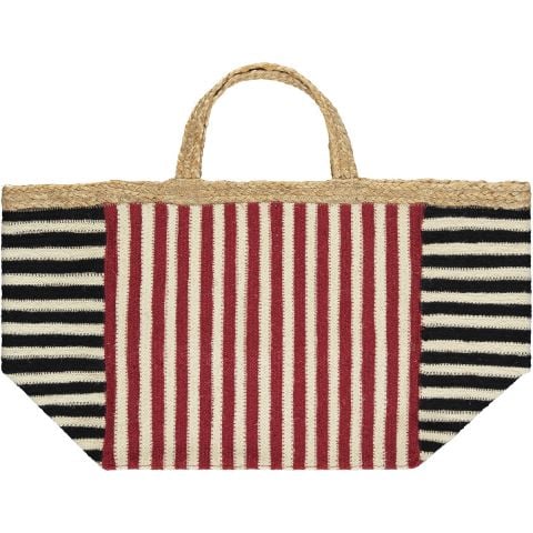 Beni Tote Bag in tomato by The Braided Rug. Lotta from Stockholm