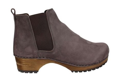 Lotta's Jo Clog Boots in Antracite Soft Oil Leather Seconds    