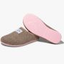 Mercredy Mule Slippers in Taupe and Pink