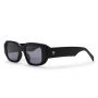 CHPO Reed sunglasses in Black made from 100% recycled plastic. Available at Lotta from Stockholm