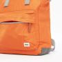 Roka Bantry B Vegan Bag in Burnt Orange. Lotta from Stockholm detail view of front pocket and zip