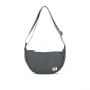 Roka Farringdon Crossbody Vegan bag in Charcoal front. Available at Lotta from Stockholm