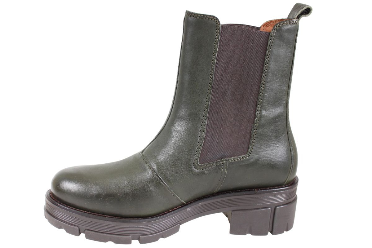 Ten Points Cecilia Chelsea Boot in Dark Green