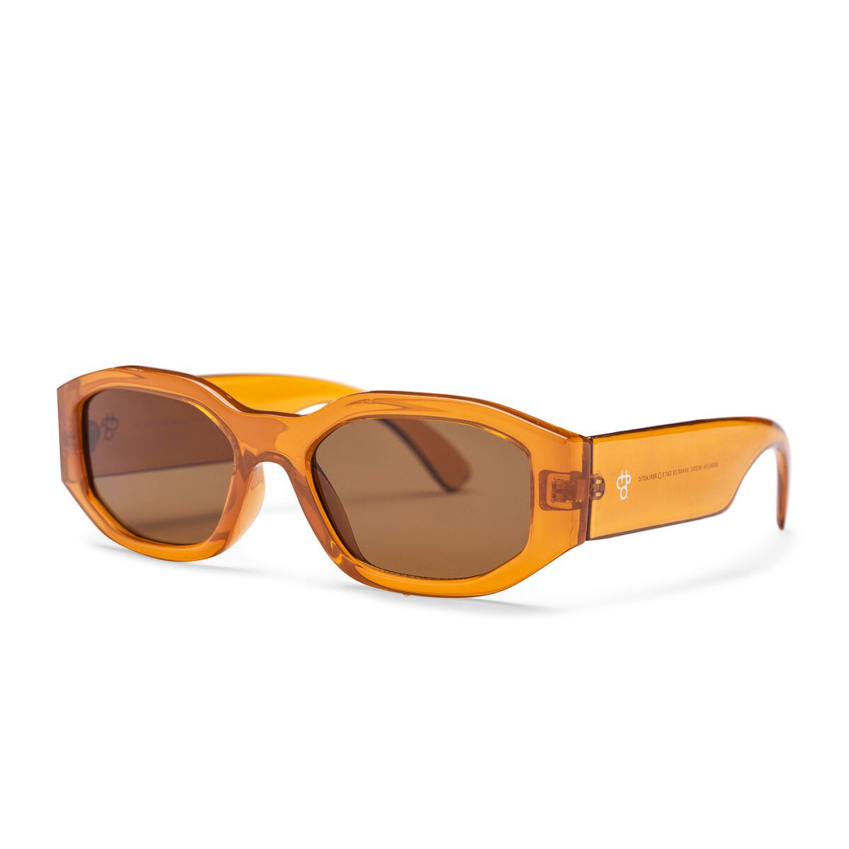 CHPO Brooklyn sunglasses in Mustard made from 100% recycled plastic. Available at Lotta from Stockholm