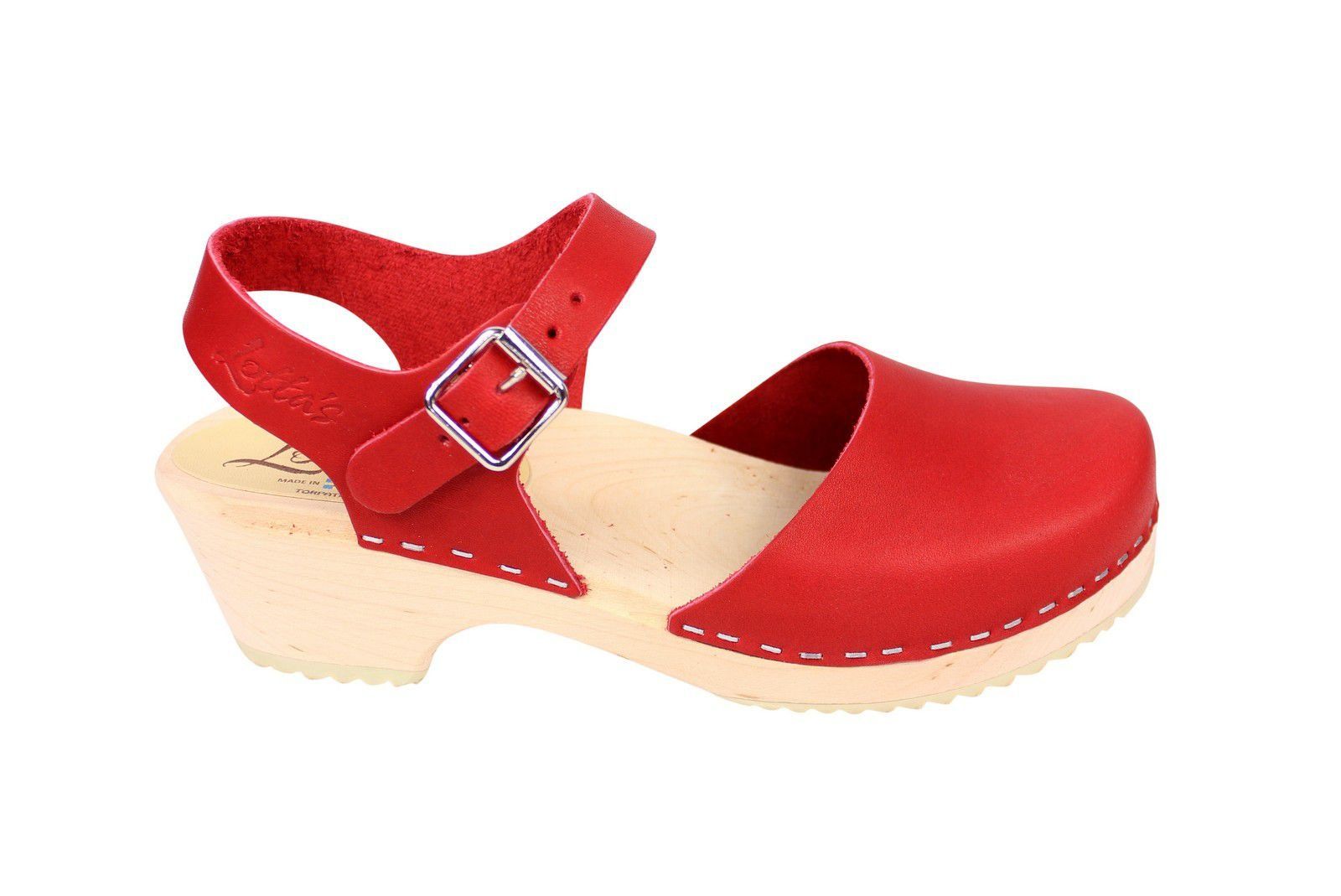 Low Wood Clogs Mary Janes Red | Lotta from Stockholm
