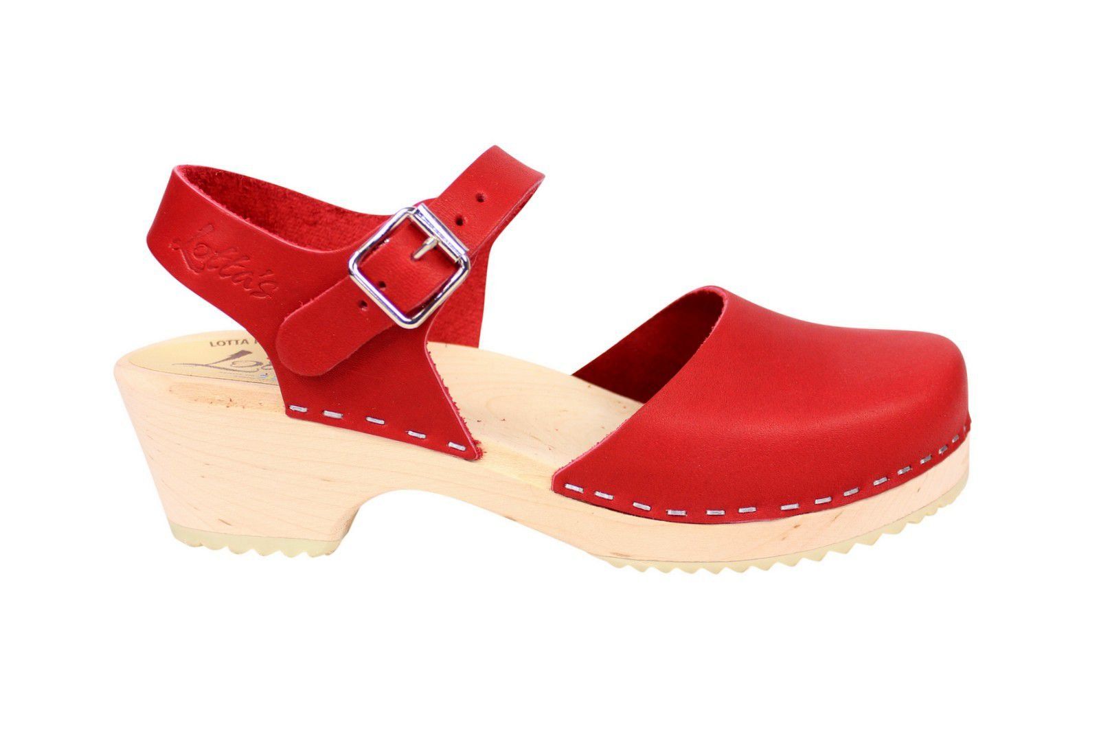 Low Wood Clogs Mary Janes Red | Lotta from Stockholm
