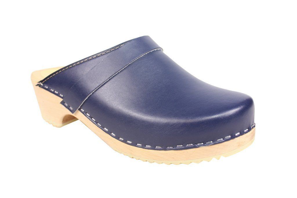 Classic Clog in Blue Leather