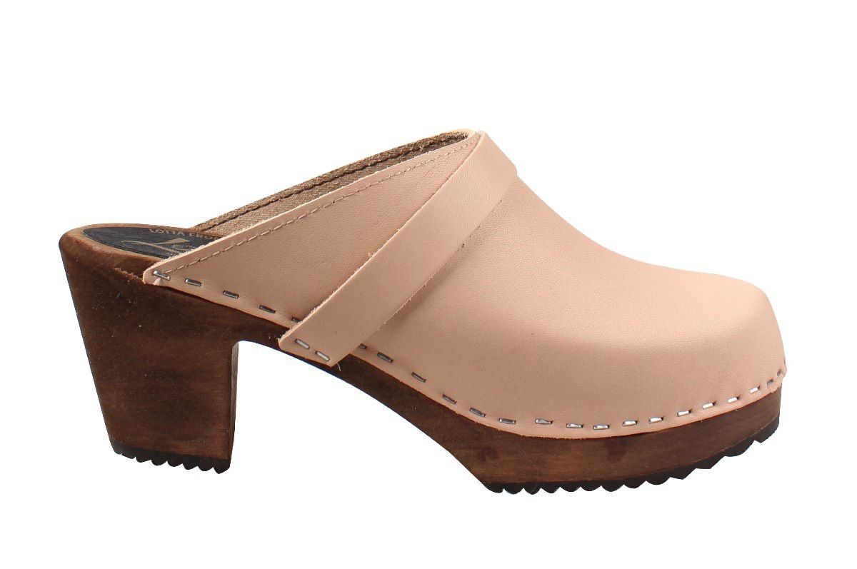 high heel clogs with strap