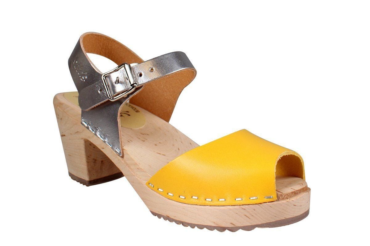 Lotta From Stockholm Classic High Heel Open Toe Clogs From Lotta in ...