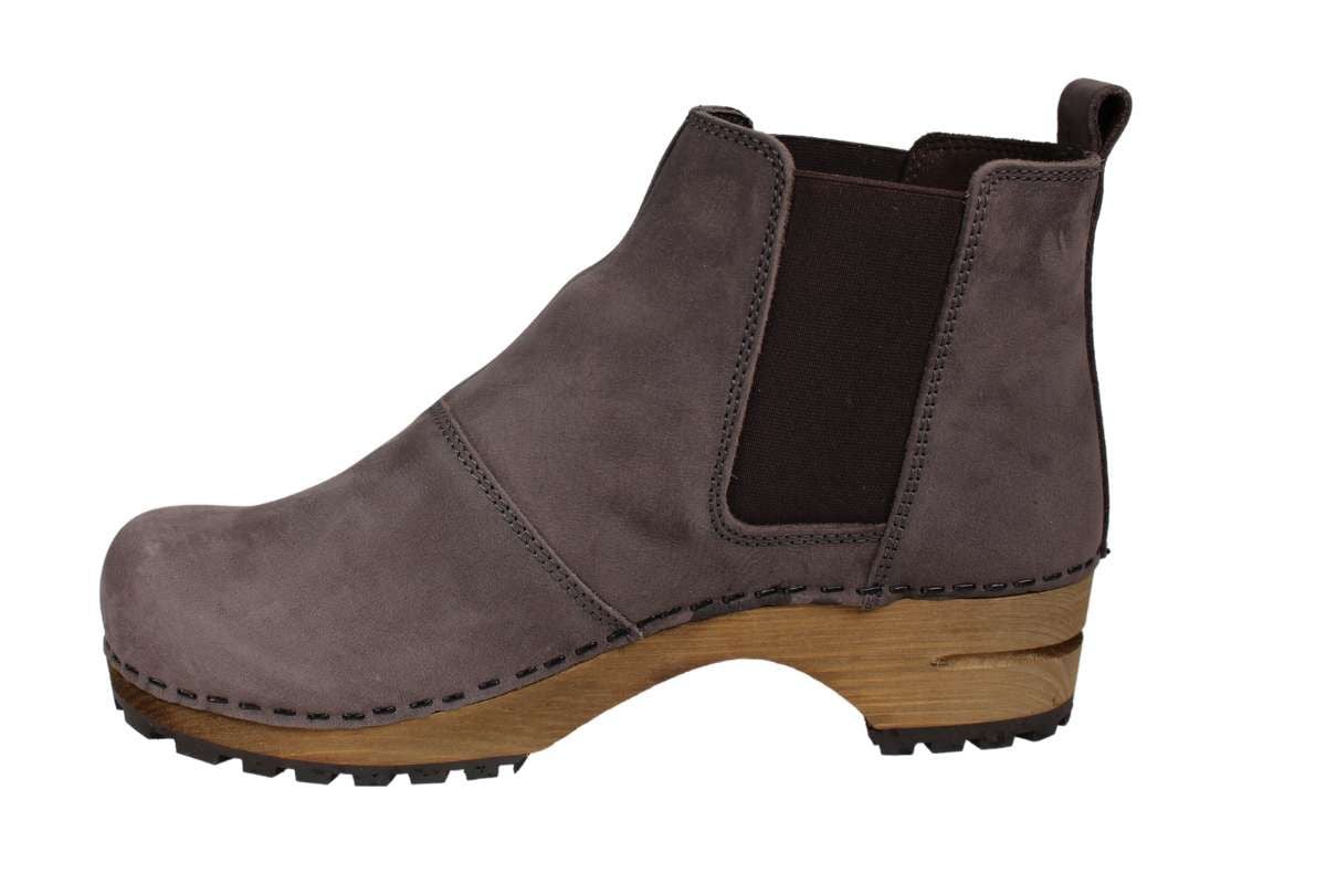 Lotta's Jo Clog Boots in Antracite Soft Oil Leather Seconds    