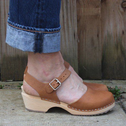 Low Wood Brown Clogs Mary Janes | Lotta from Stockholm