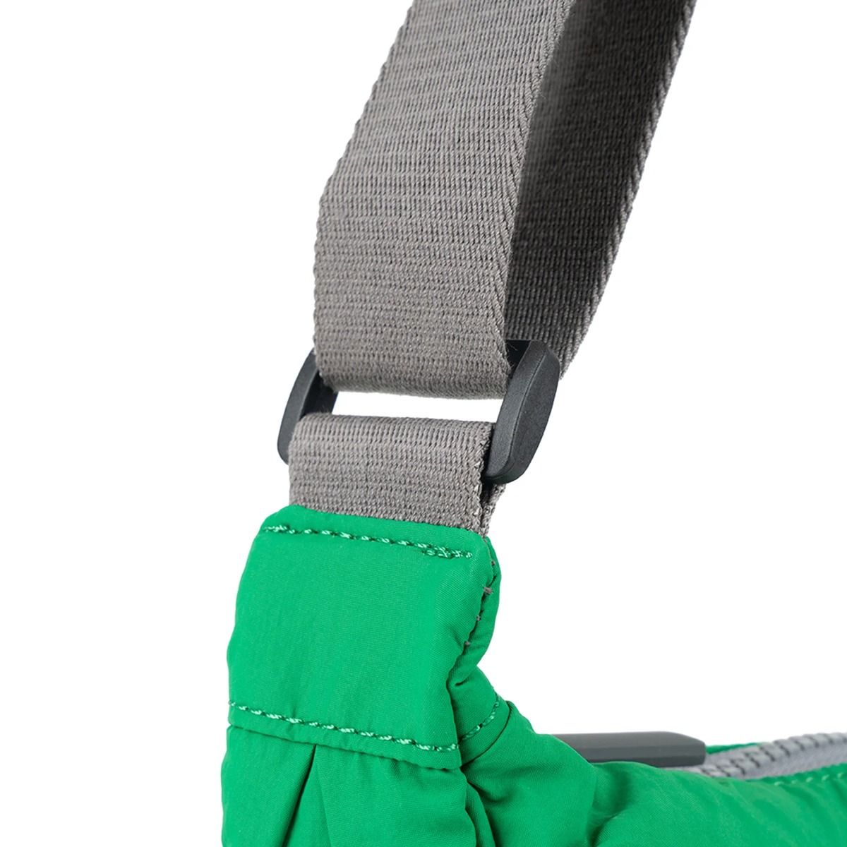 Roka Farringdon Crossbody bag in Amazon Green hardware. Available at Lotta from Stockholm